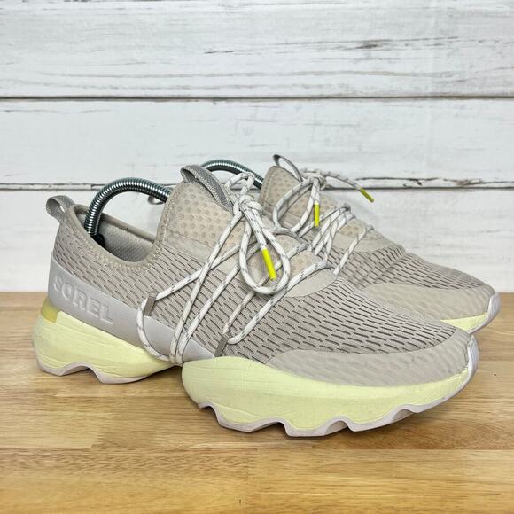 Sorel Kintic Impact Lace Sneakers Stone Moonstone Shoe Size 11 - Picture 2 of 11